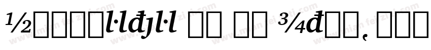 H_Charter Bd BT Ital字体转换